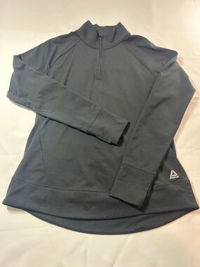 Reebok Black Athletic 1/4-Zip Training Top